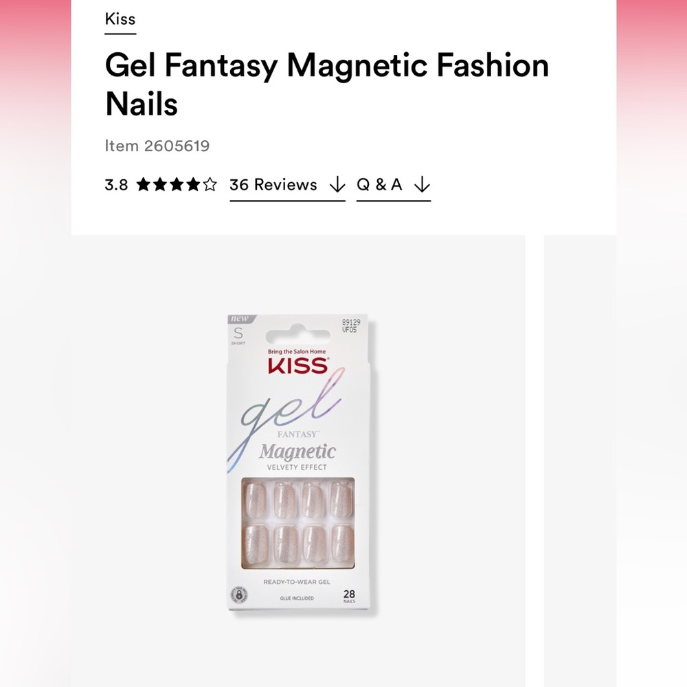 Kiss Gel Fantasy press on nails